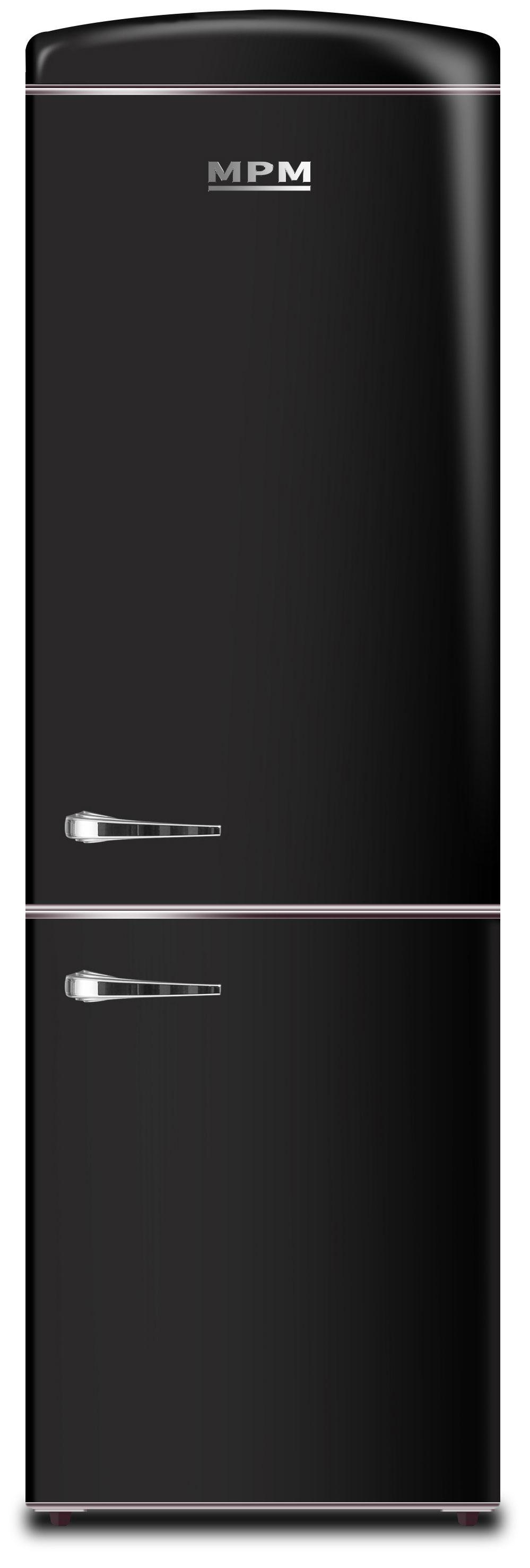 MPM 375-FR-53 No Frost 195cm Czarna Retro 315L