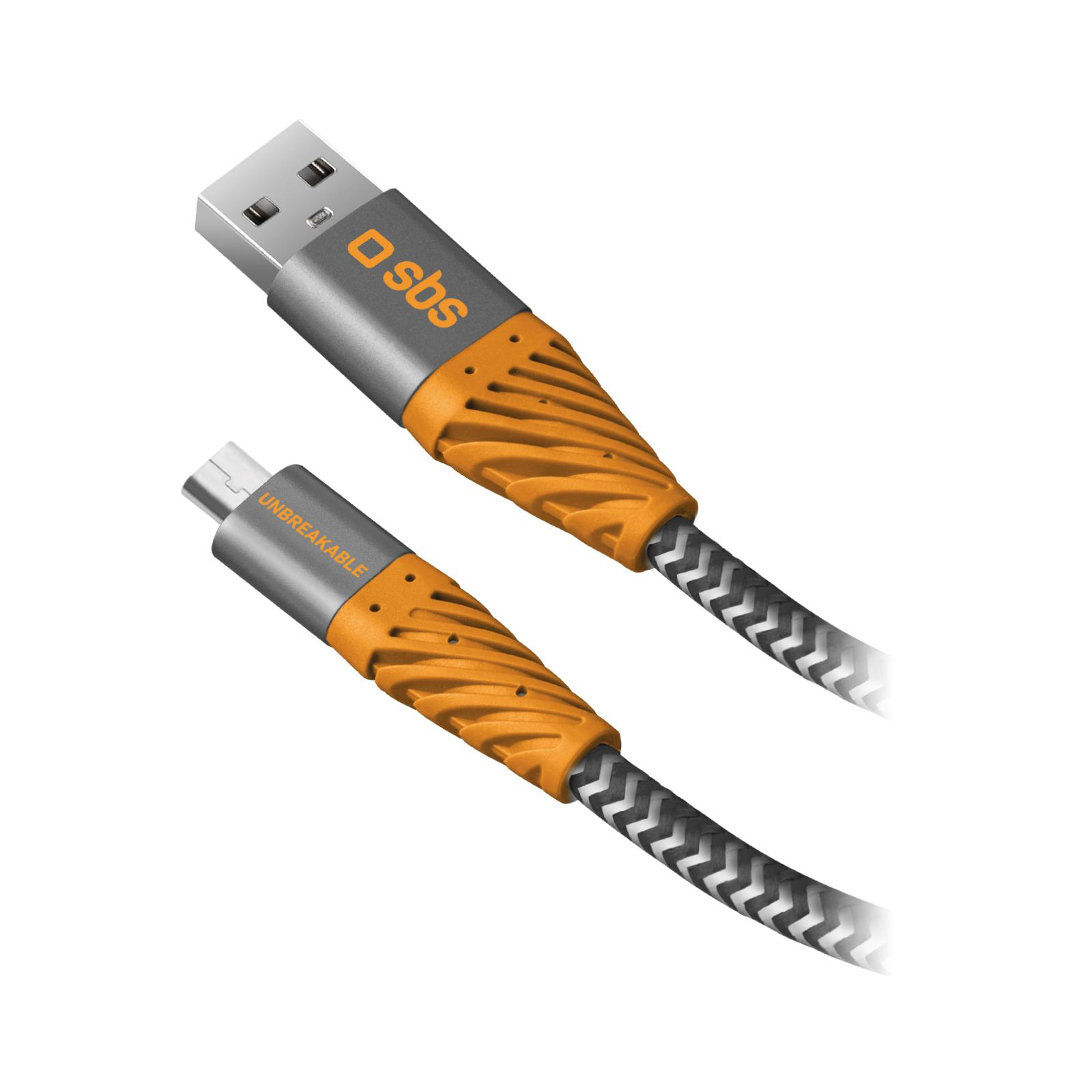 SBS KABEL USB-microUSB SBS 2m Aramid Fibre Reflective #