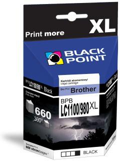 Black Point Tusz BLACK POINT BPBLC1100/985/980XLBK Zamiennik Brother LC1