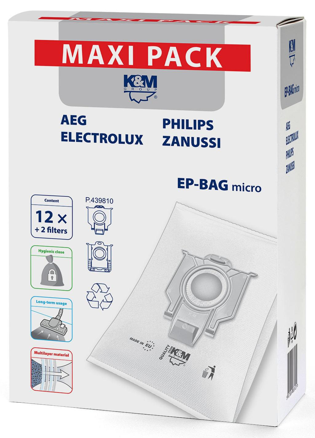 K M WORKI EP-BAG MICRO 12szt do ELECTROLUX/PHILIPS