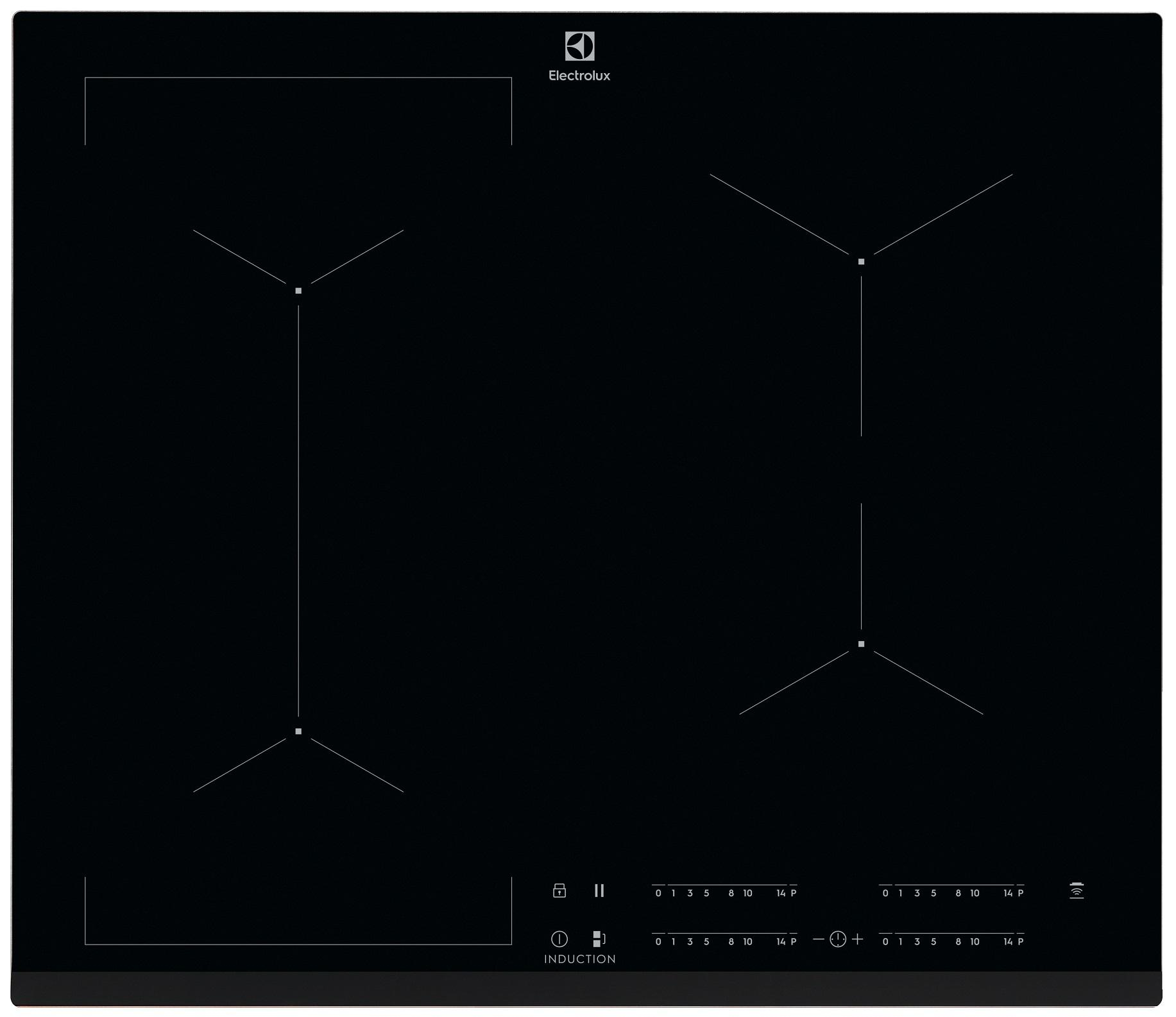 Electrolux EIV63443 SlimFit Hob2Hood Bridge Czarny