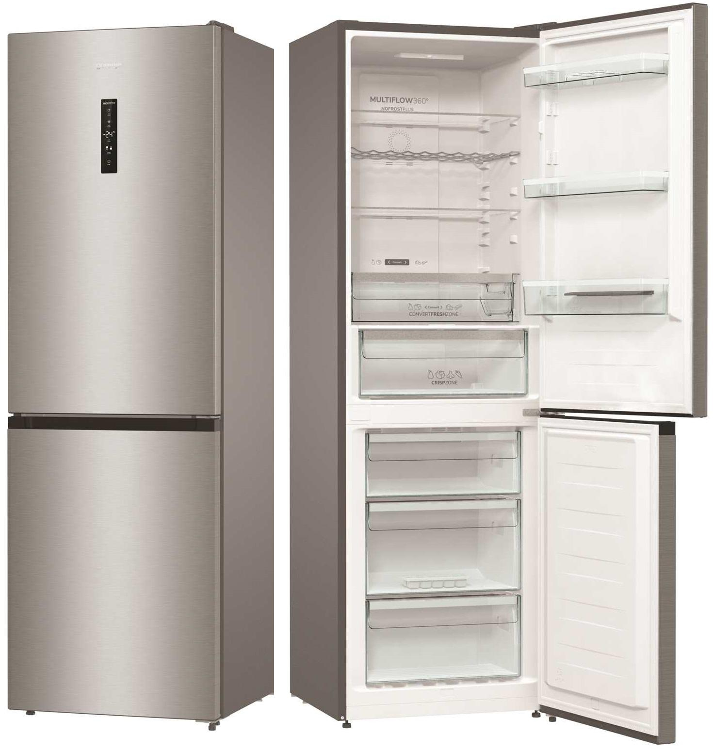 Gorenje NRK619CA2XL4 No Frost 185cm Srebrna AdaptTech CrispZone 300L