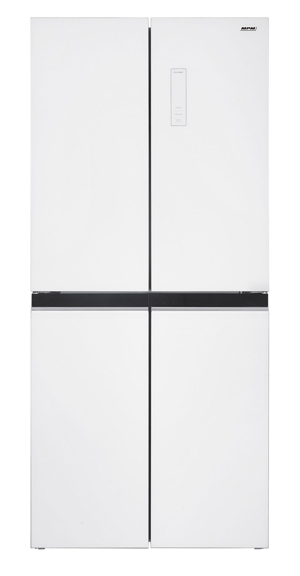 MPM 434-SBF-08 No Frost 180cm Białe Szkło 421L