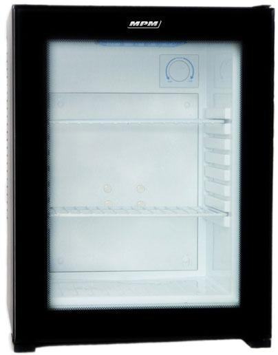 MPM 35-MBV-07 53cm Czarna Szkło Minibar 34L
