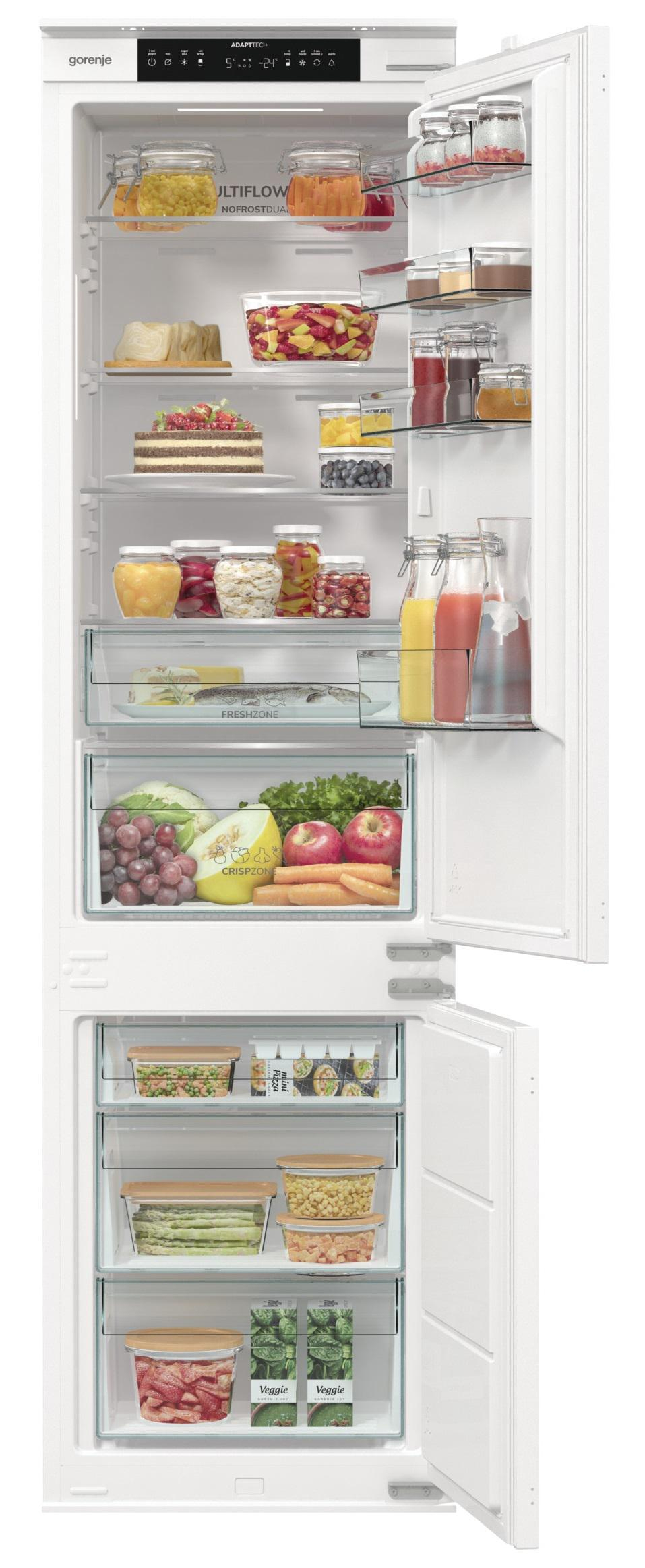 Gorenje NRKI519E41 No Frost 193,2cm 35dB Zawiasy Nożycowe 284L