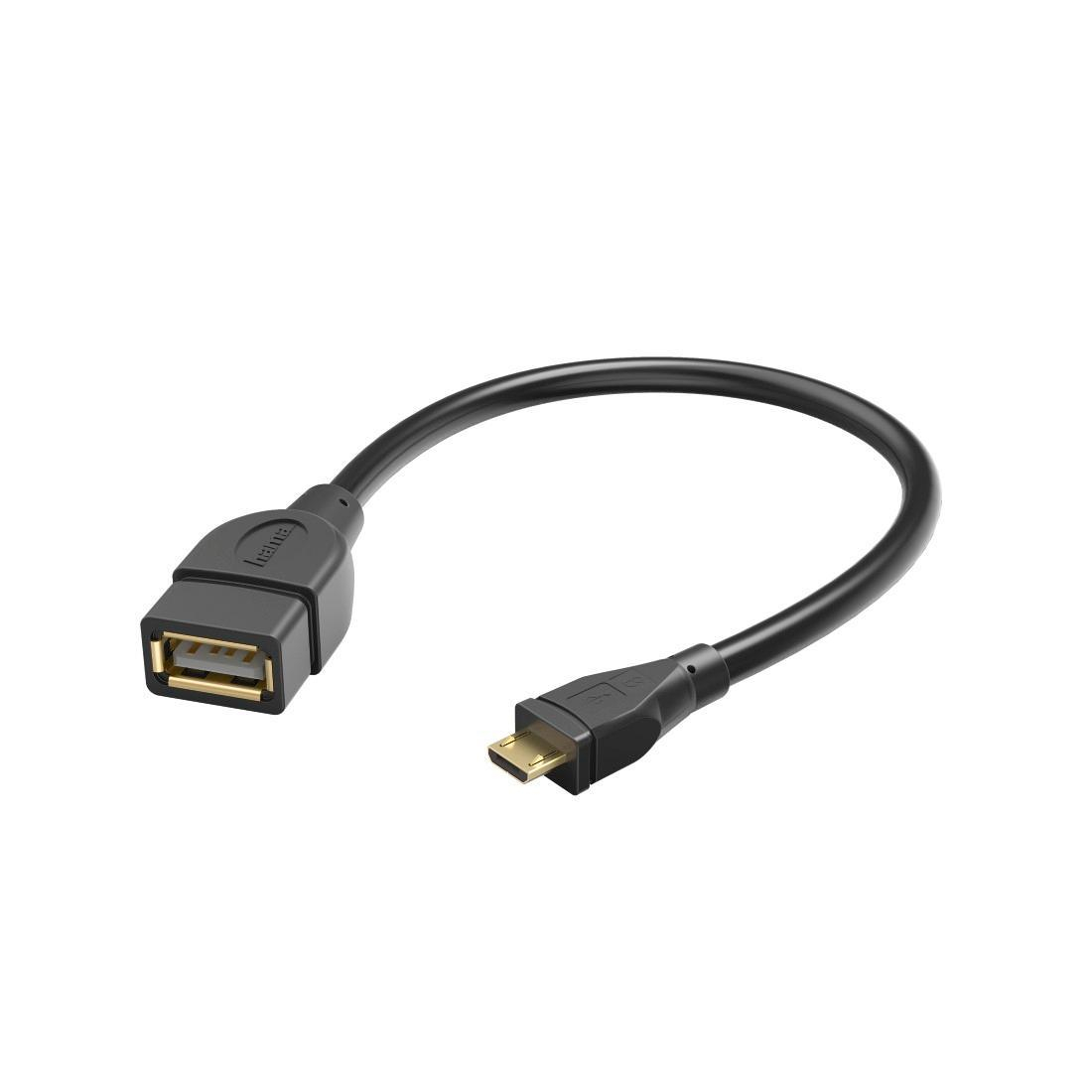Hama KABEL OTG USB-USB 0.15M HAMA czarny #
