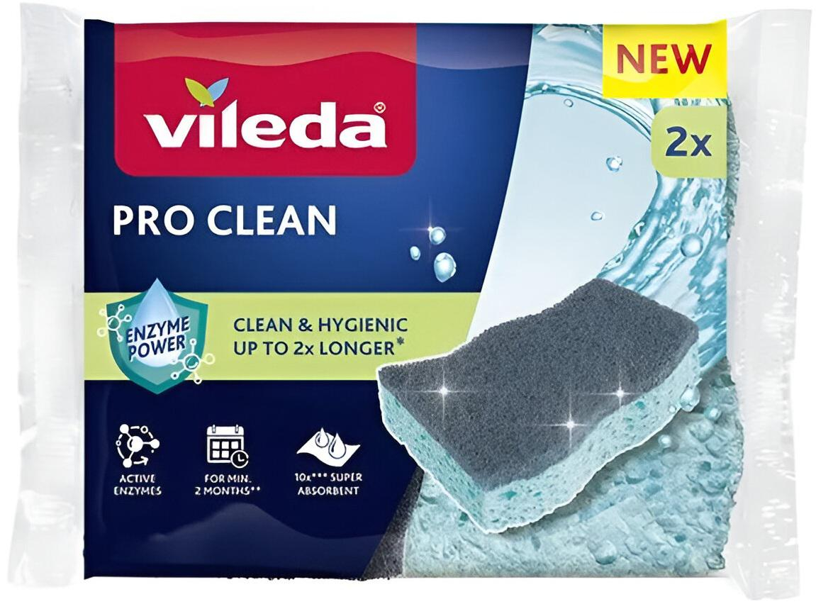Vileda Zmywak wiskozowy z enzymami Vileda Pro Clean 2 szt.