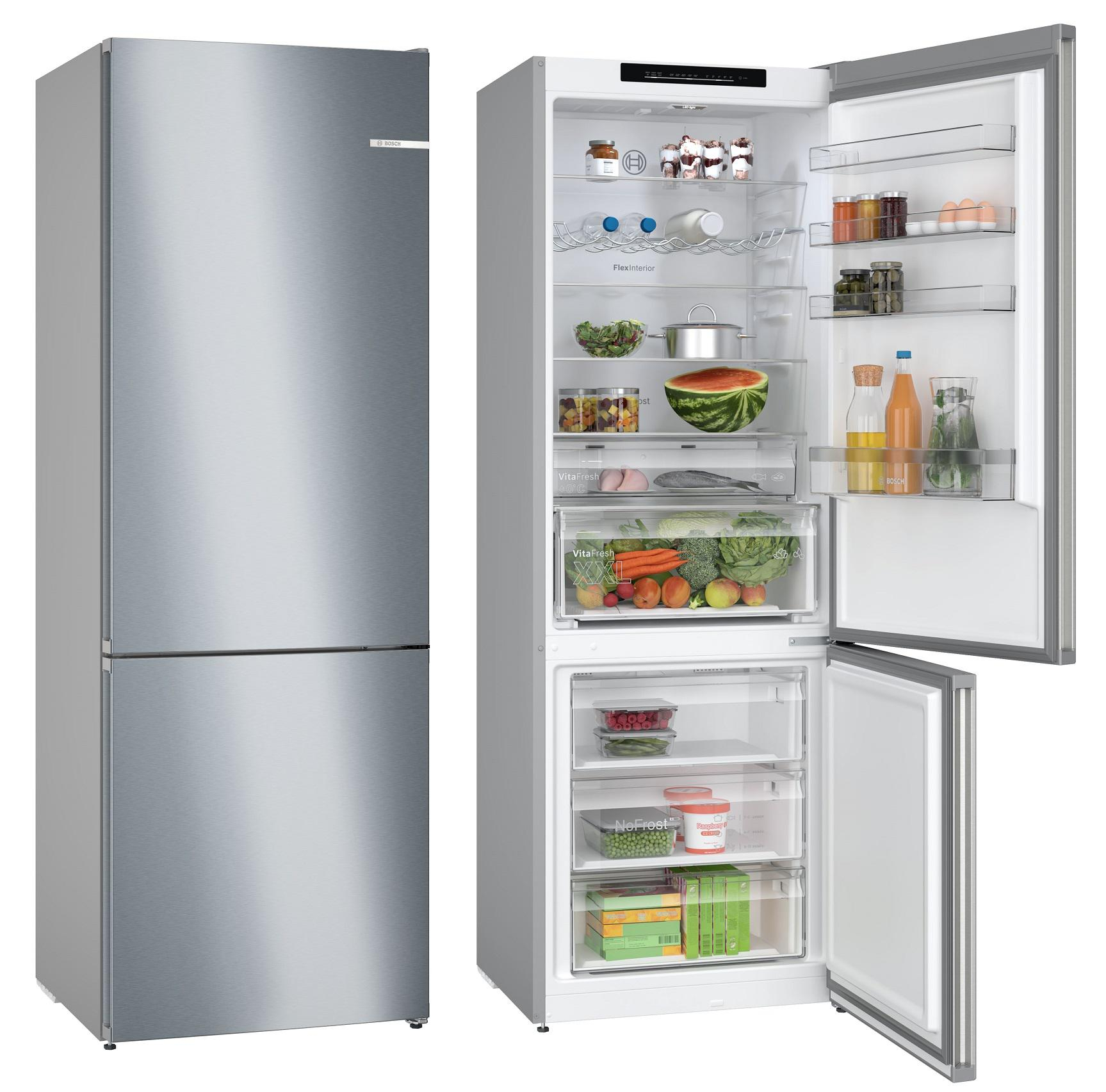 Bosch KGN492IDF No Frost 203cm Srebrna Komora Zero VitaFresh 440L