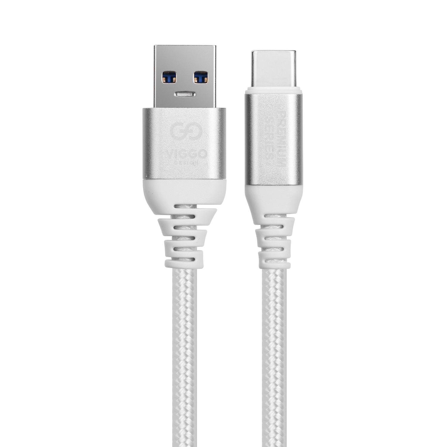 VIGGO DESIGN USB - USB-C VIGGO PREMIUM 3A 1m Biały