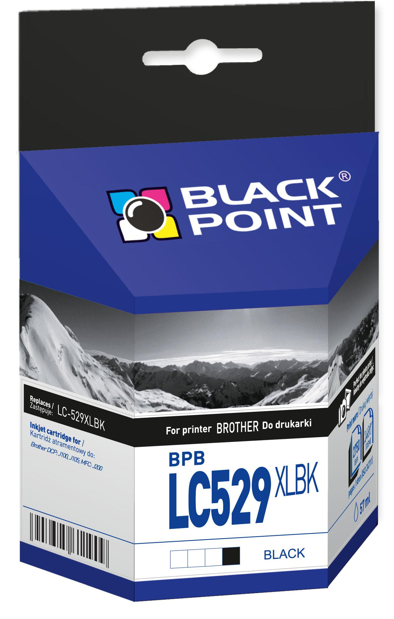 Black Point Tusz BPBLC529XLBK Zamiennik Brother LC529XLBK