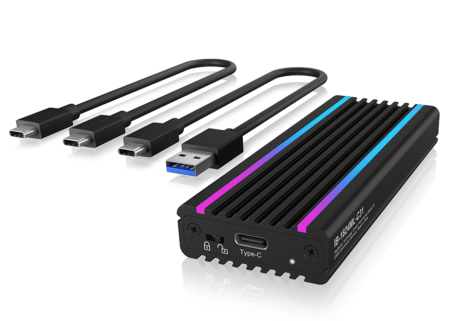 ICY BOX Obudowa do dysku M.2 NVMe (RGB)