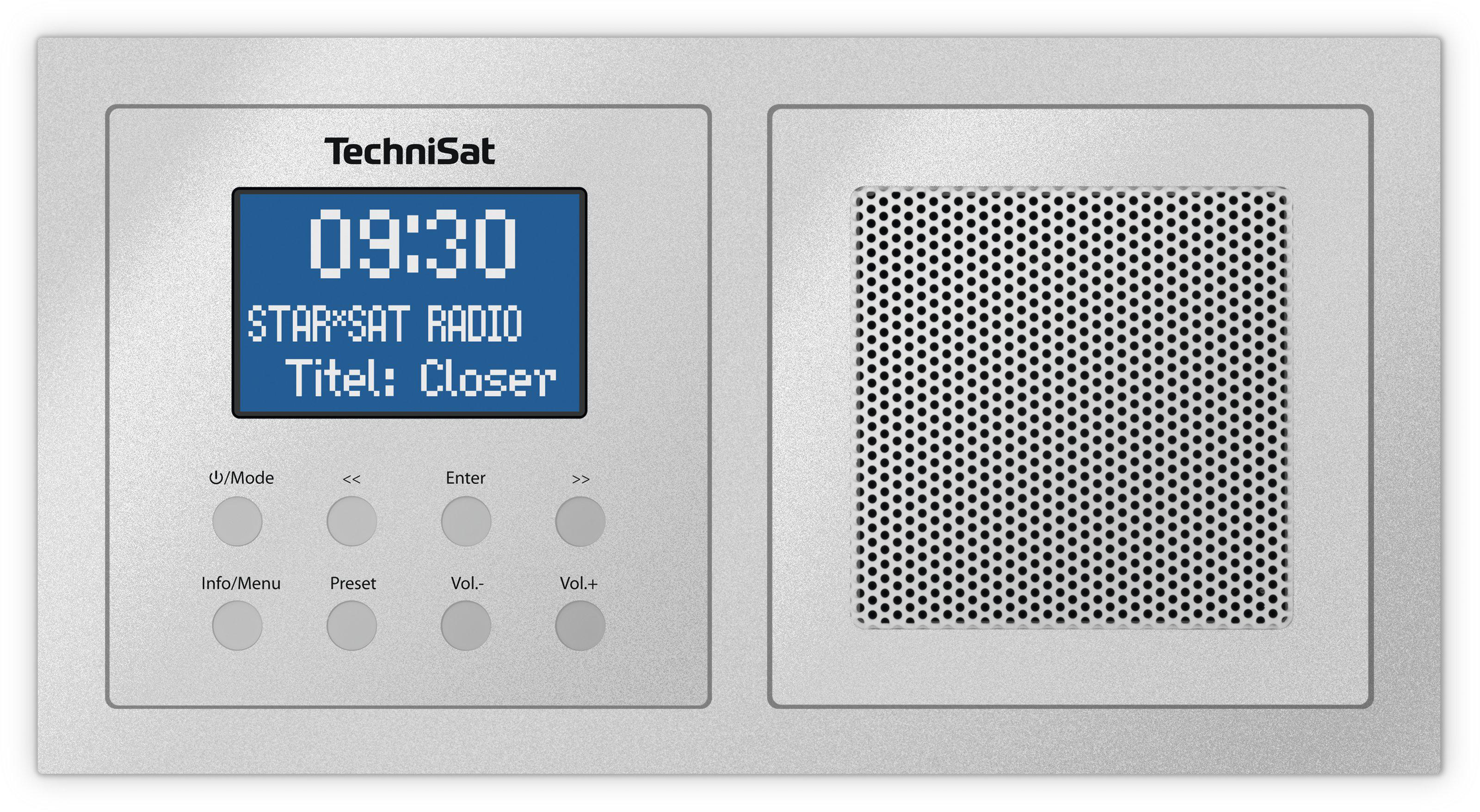 TechniSat RADIO DAB+ TECHNISAT DIGITRADIO UP 1, srebrny #