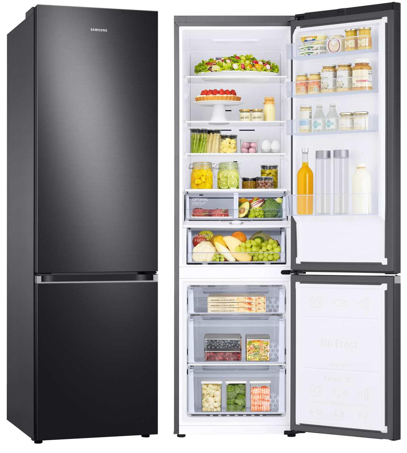 Samsung RB38C603DB1 EF No Frost 203cm Czarna Komora Zero AI 390L