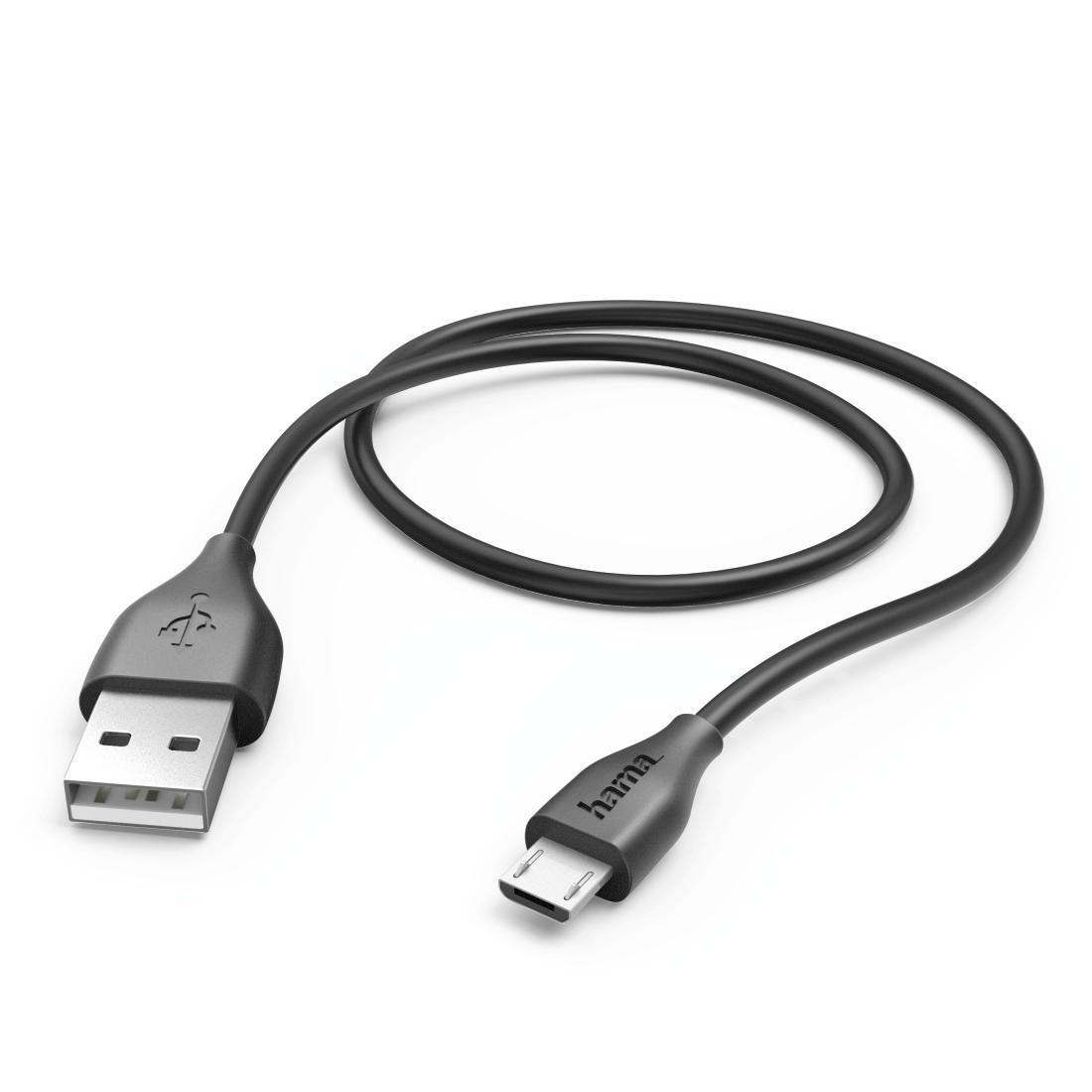 Hama KABEL USB-microUSB 1.4M HAMA czarny #