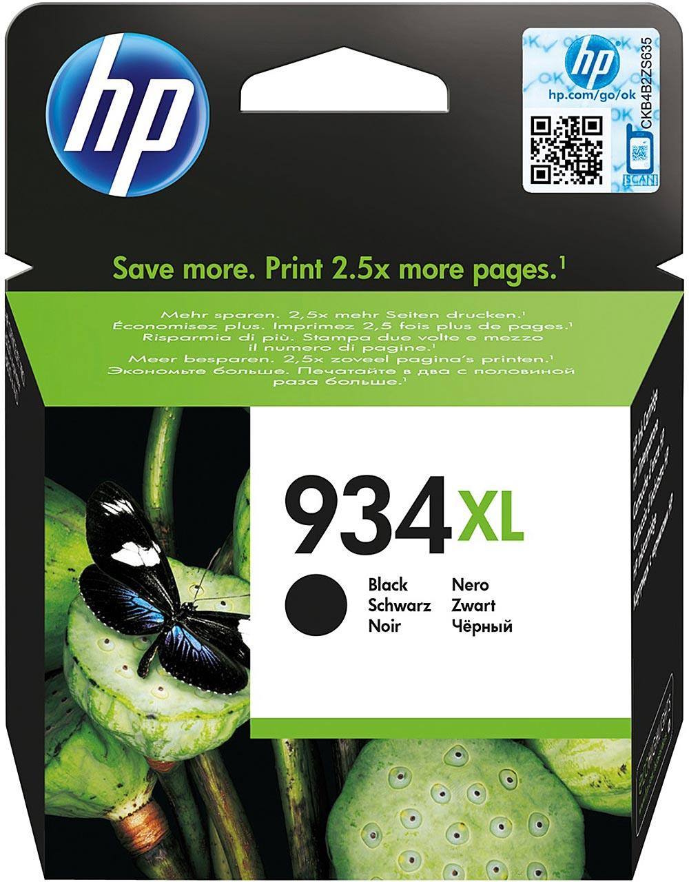 HP 934XL black do 1000str. Instant Ink