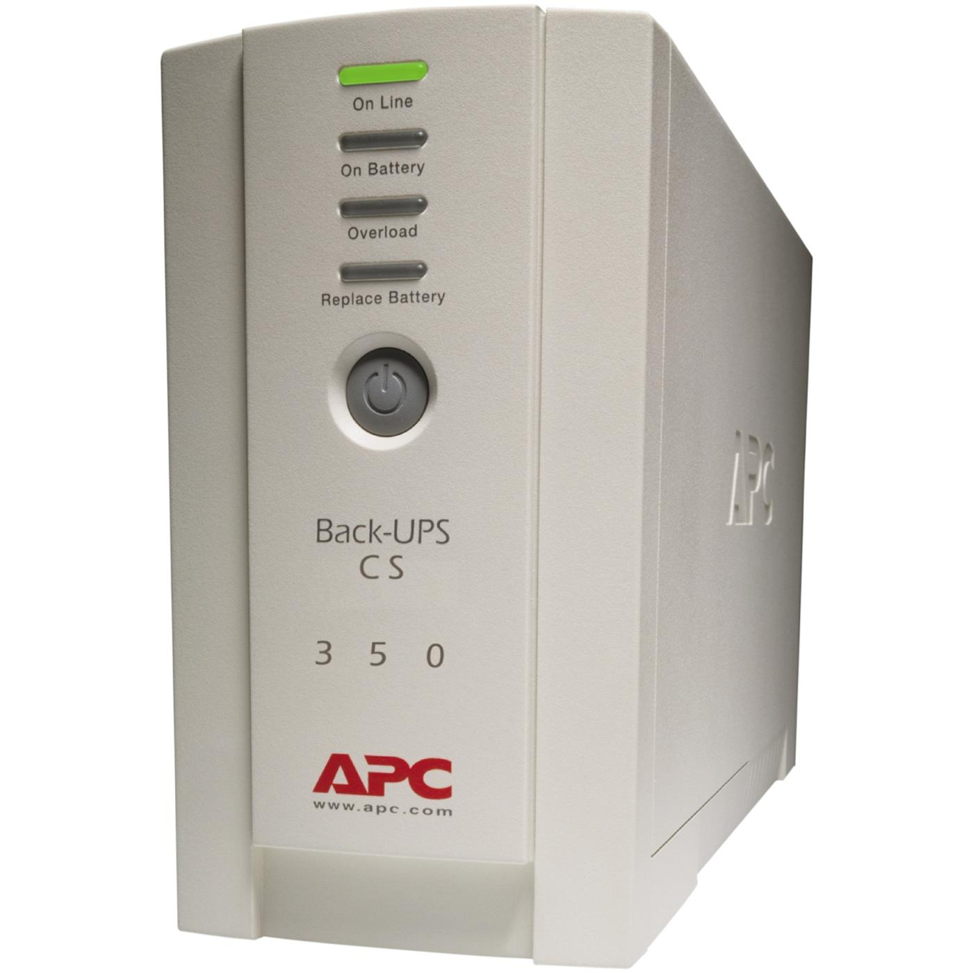 APC Back-UPS CS (350VA/210W, 4xIEC, RJ-45)
