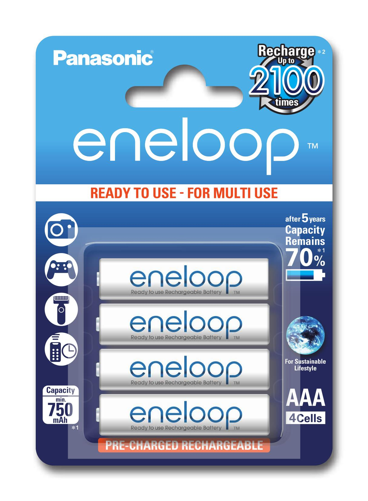 Panasonic Eneloop R03/AAA 750 mAh (4 sztuki)