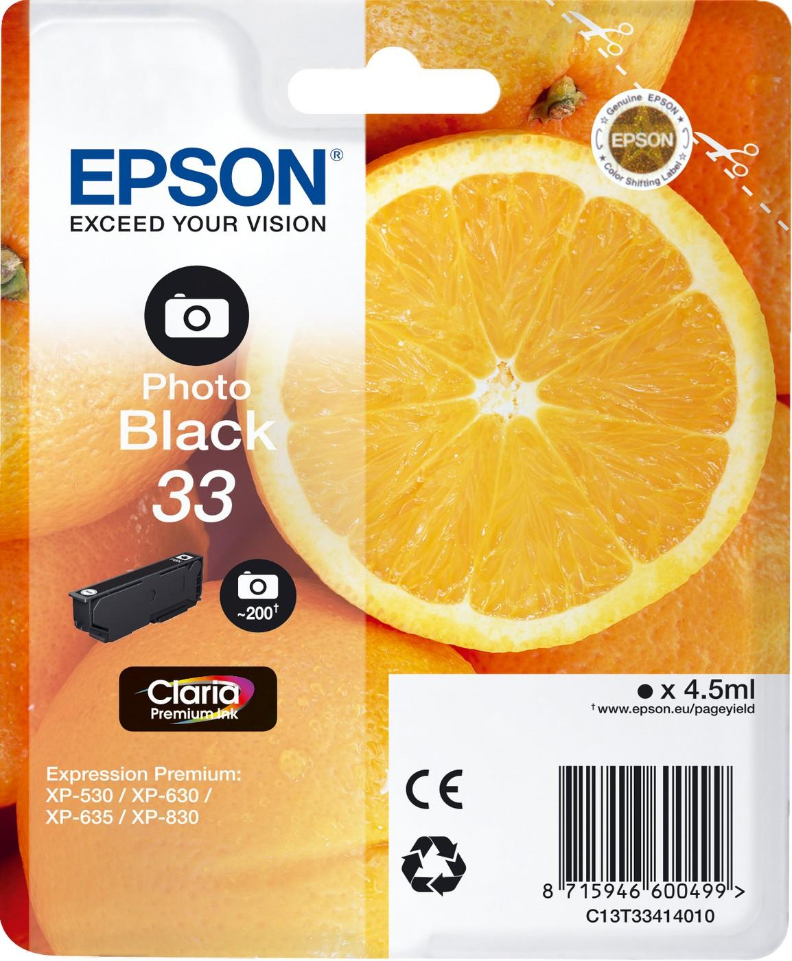 Epson T3341 czarny foto 200 str.