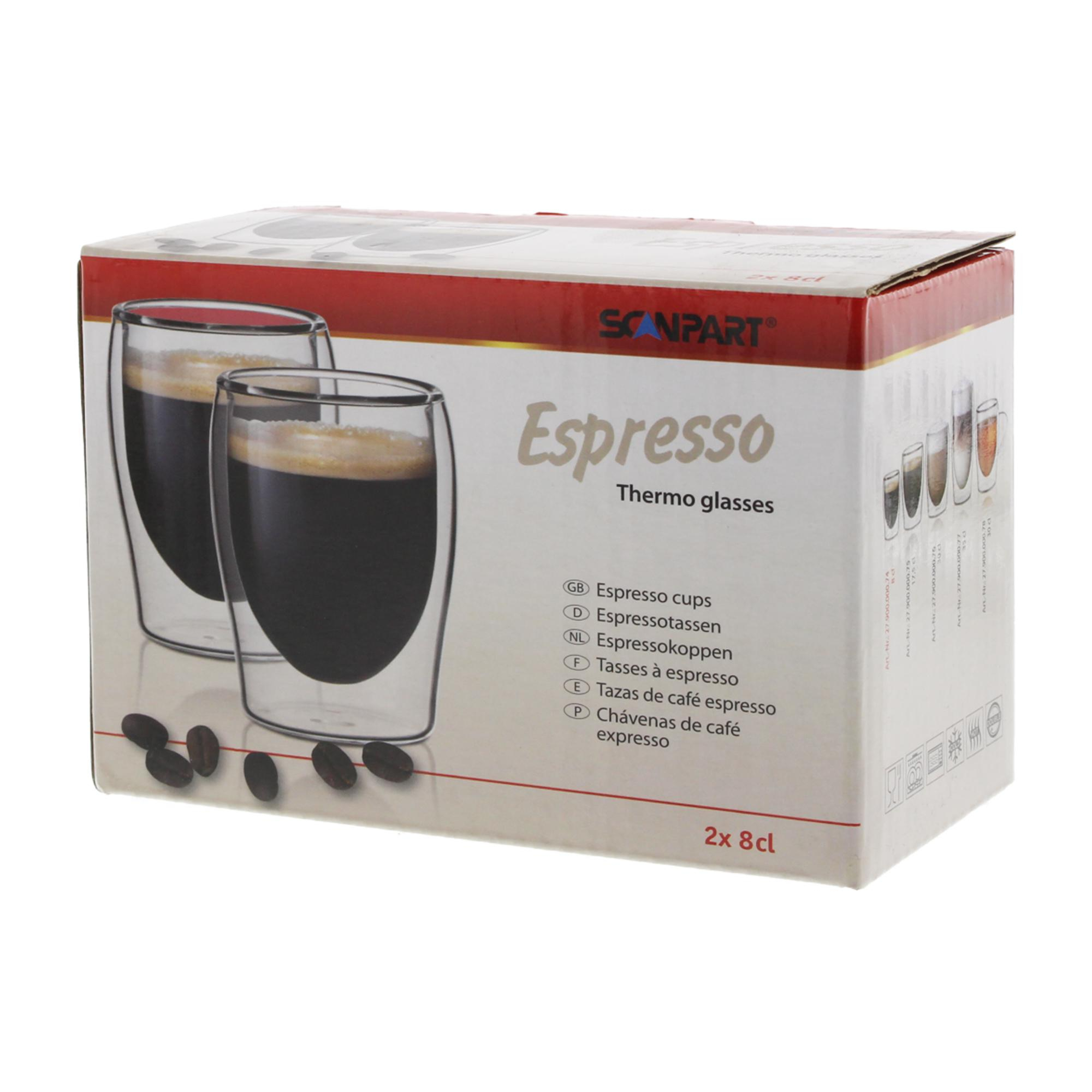 Scanpart Szklanki termiczne do kawy espresso 2 szt. 2790000074