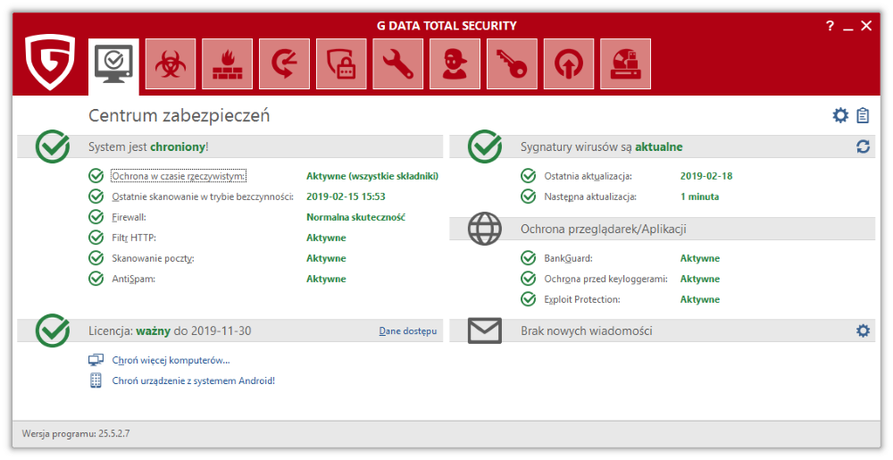Gdata GDATA TOTAL SECURITY 1 PC 1 ROK