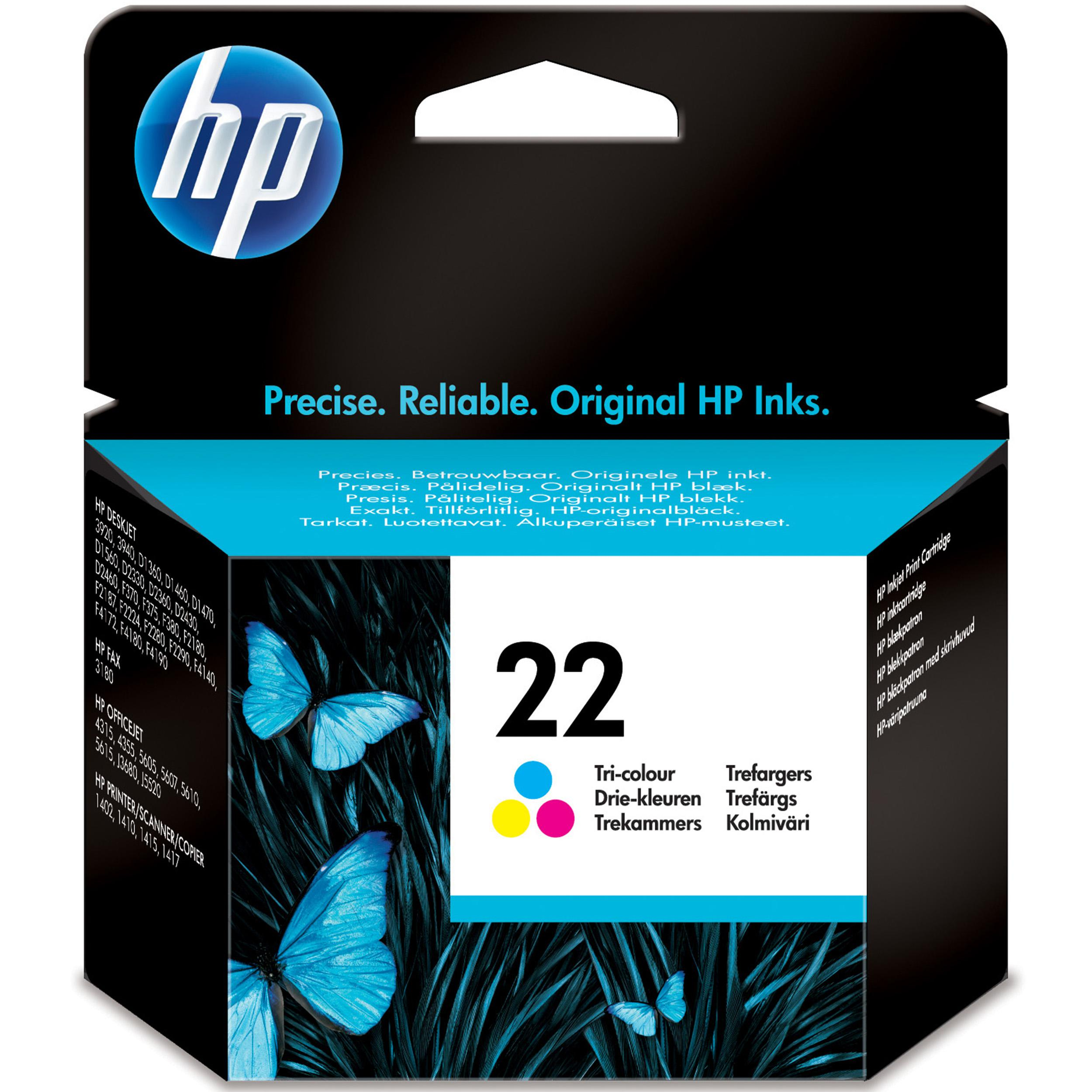 HP Tusz HP 22CMY 165str. (C9352AE) kolor