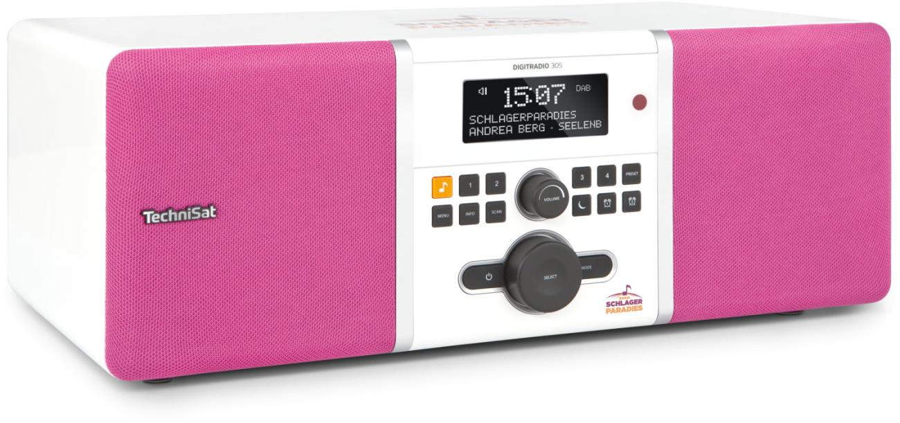 TechniSat RADIO DAB+ TECHNISAT DIGITRADIO 305, BIAŁO-RÓŻOWY