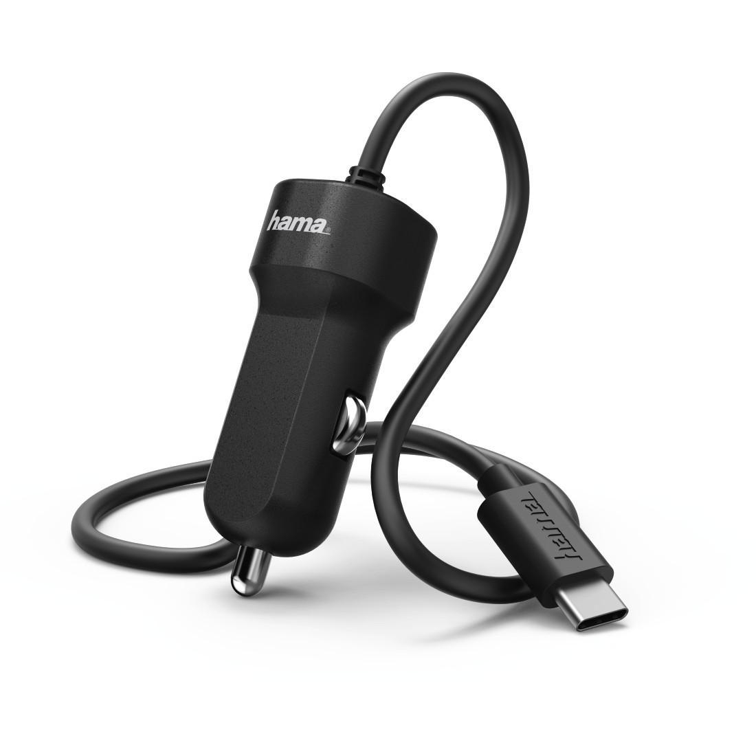 Hama ŁADOWARKA SAMOCHODOWA USB TYP-C, 2.4A czarna