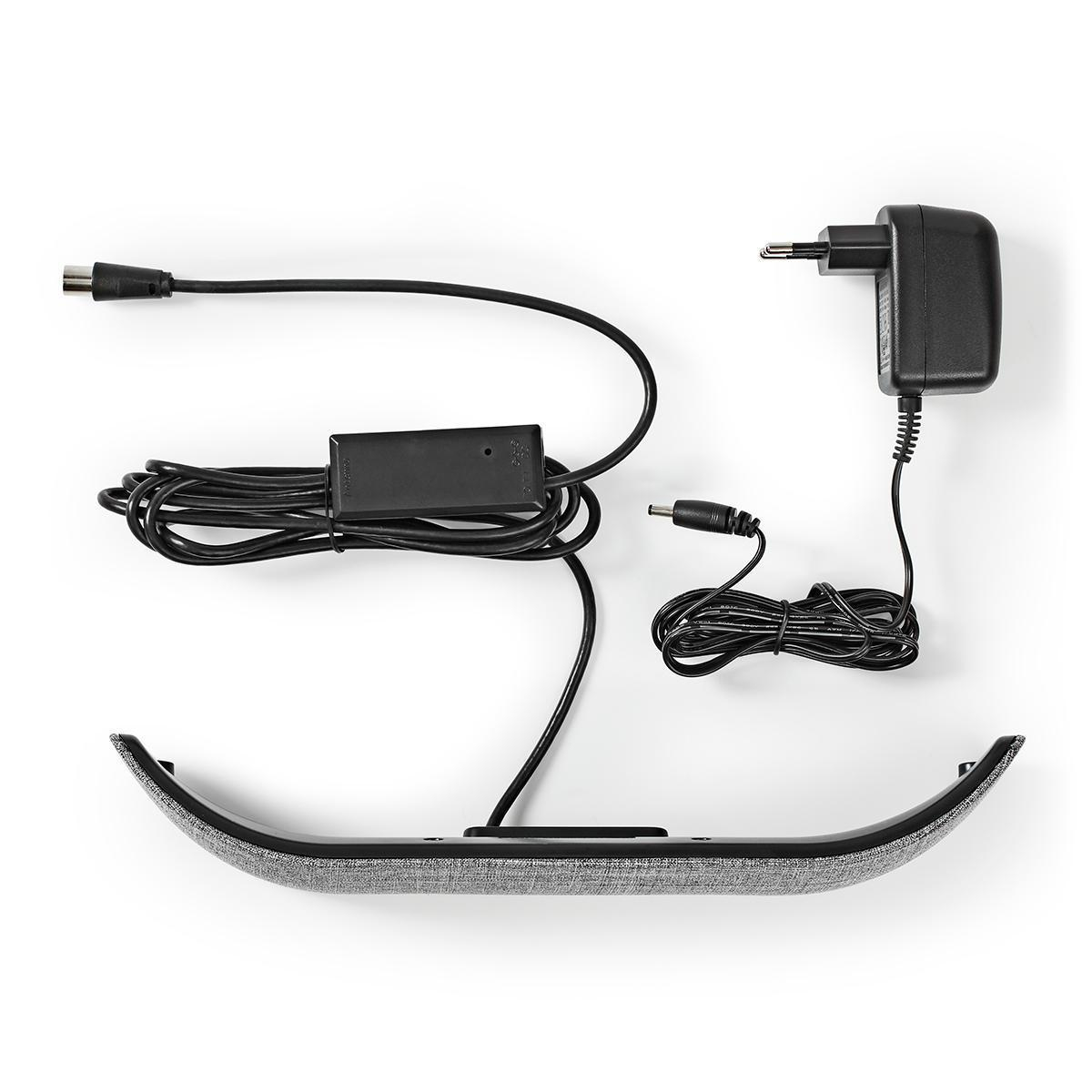 NEDIS ANTENA WEWNĘTRZNA NEDIS Active for DVB-T2 singals gray