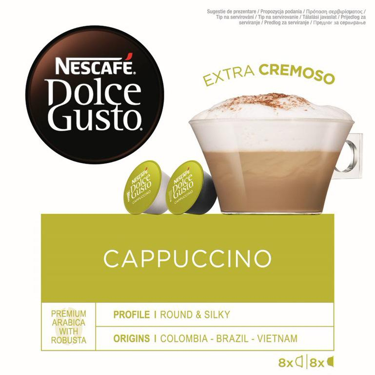 Nescafe Kawa kapsułkowa NESCAFE CAPPUCCINO do Dolce Gusto 16 kapsułek