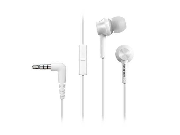 Panasonic SŁUCHAWKI DOUSZNE PANASONIC RP-TCM105E-W Białe