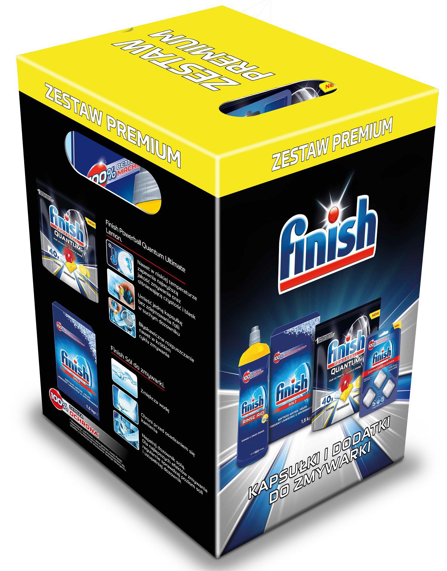 Finish Zestaw Tabletki do zmywarki Quantum Ultimate 40 szt. + Nably