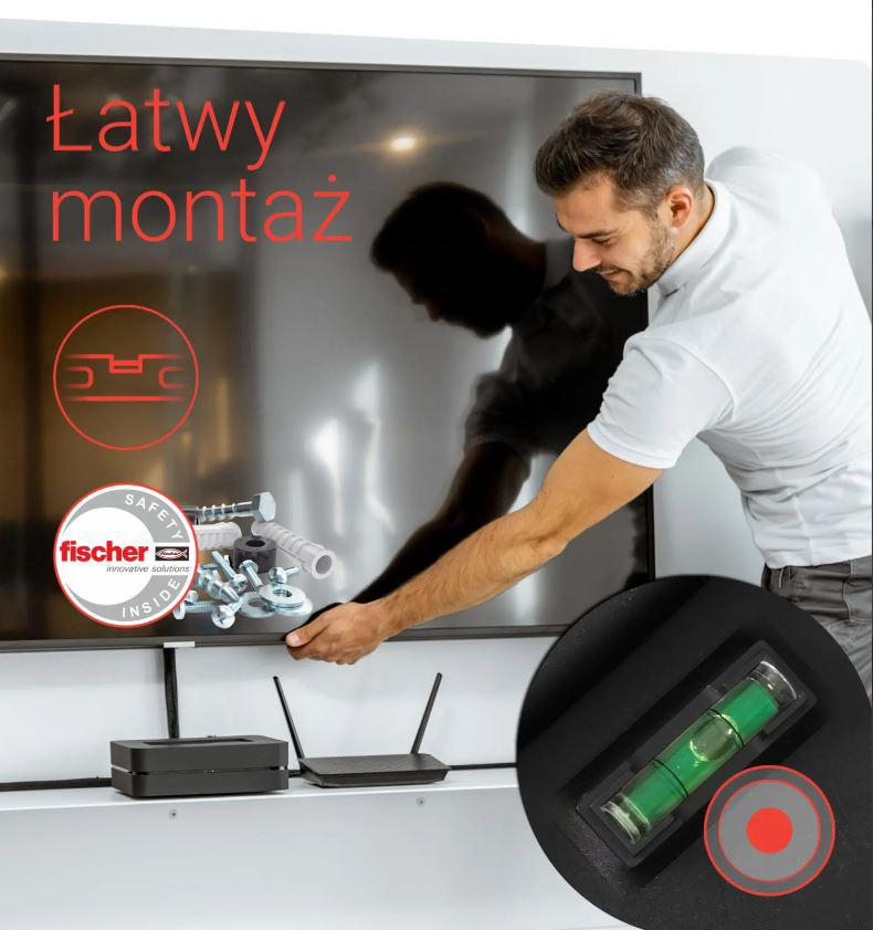 Hama UCHWYT TV HAMA LCD/LED VESA 400X400 FULLMOTION ULTRA SLIM