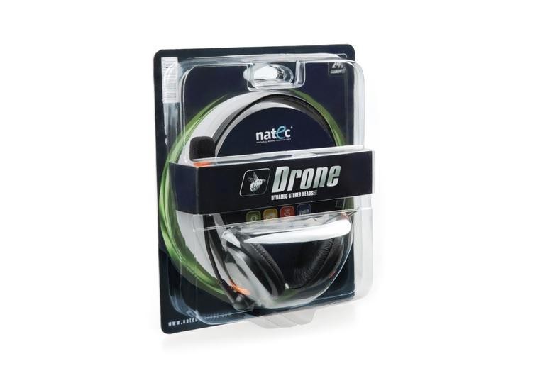 Natec SŁUCHAWKI PC Z MIKROFONEM NATEC Drone