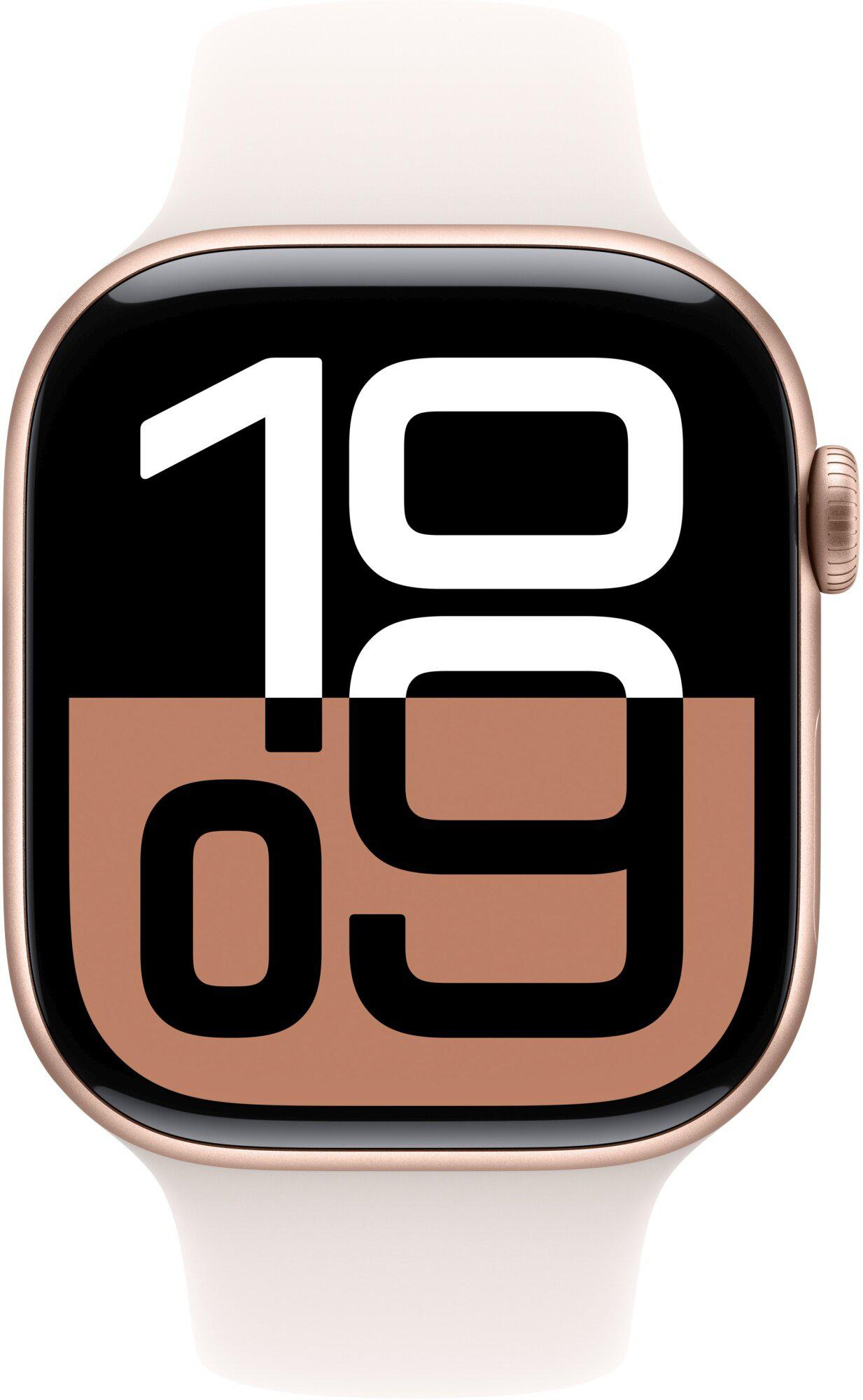 Apple Watch 10 GPS 46mm koperta z aluminium (różowe złoto) + pasek