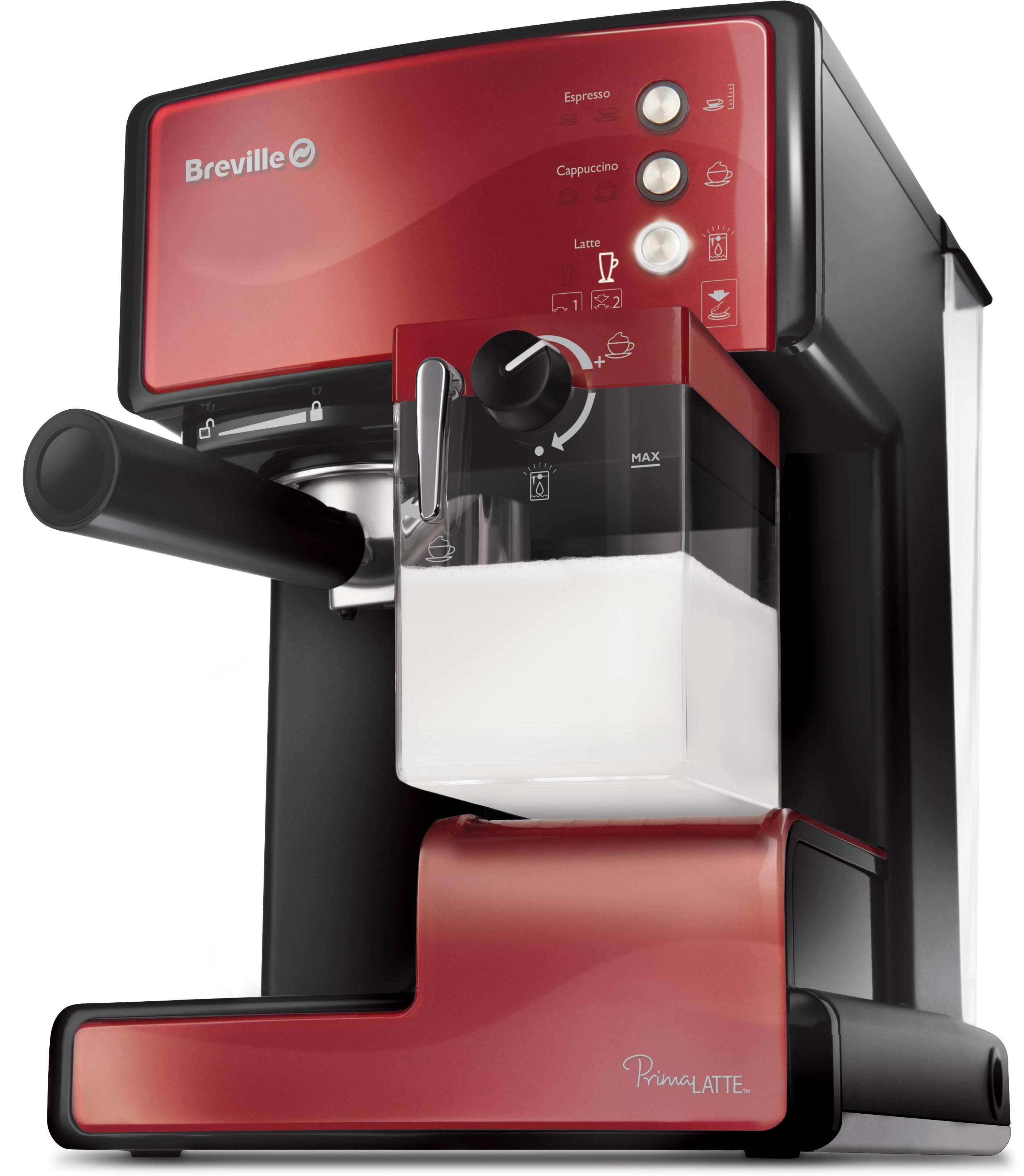 BREVILLE PRIMA LATTE CZERWONY VCF046X