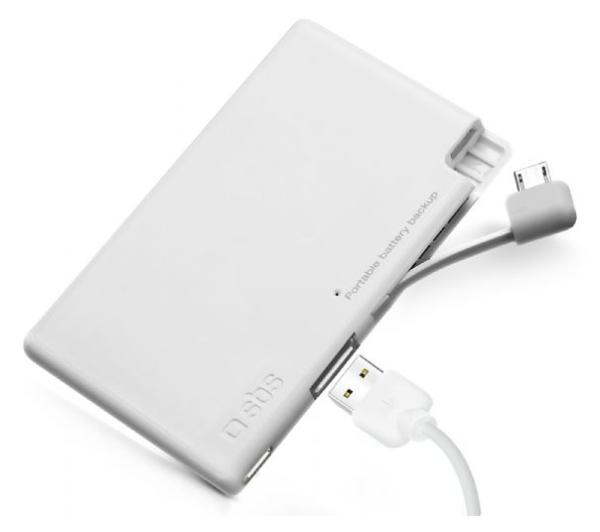 SBS POWERBANK SBS 2.200 mAH Micro-USB Biały #
