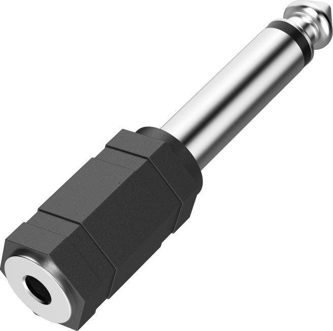 Hama ADAPTER JACK 3,5 MONO GN. - JACK 6,3 MONO WT.