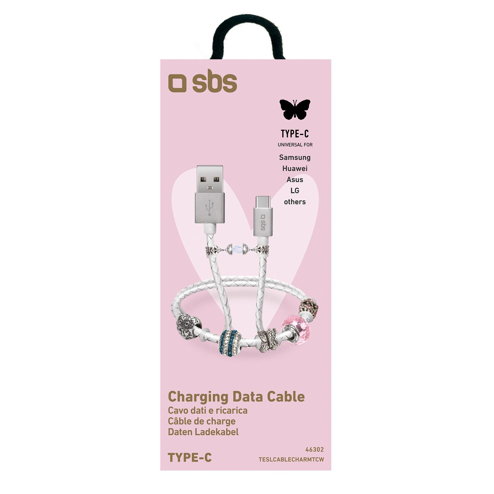 SBS Kabel USB - USB-C SBS CHARMS a'la bransoletka #