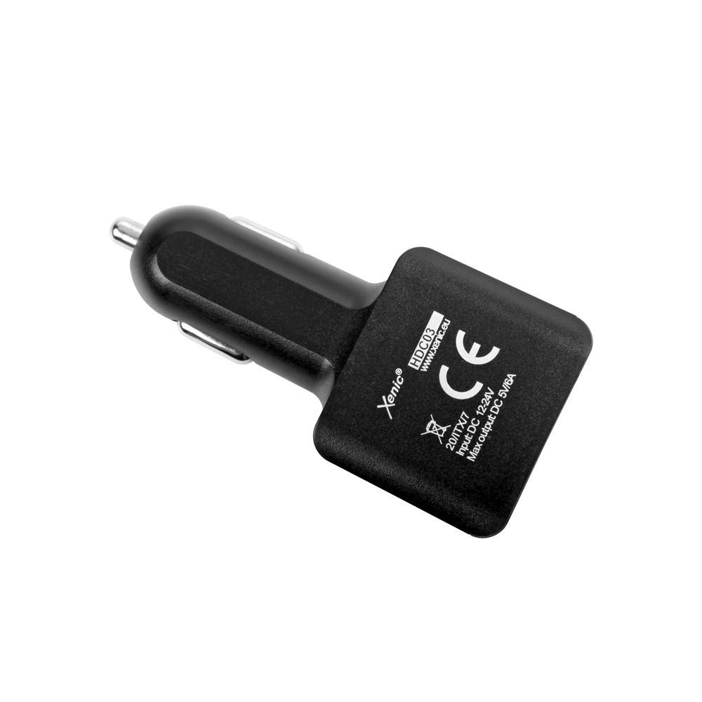 XENIC FC 2xUSB 1xUSB-C 6A czarna