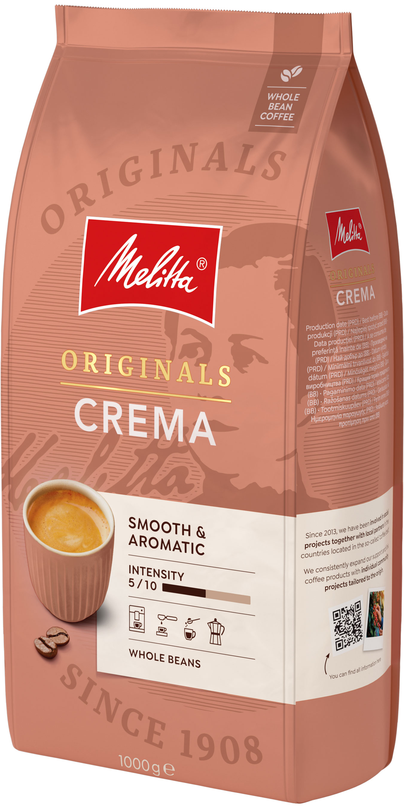 Melitta Kawa Melitta Originals Crema 1000g