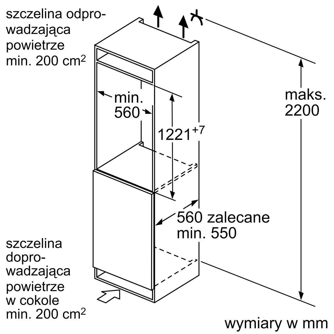 Siemens LODÓWKA BOSCH KI42L2FE1