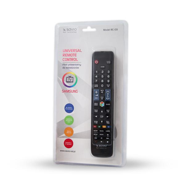 SAVIO SAVIO RC-09 Pilot uniwersalny/zamiennik do TV SAMSUNG - SMAR