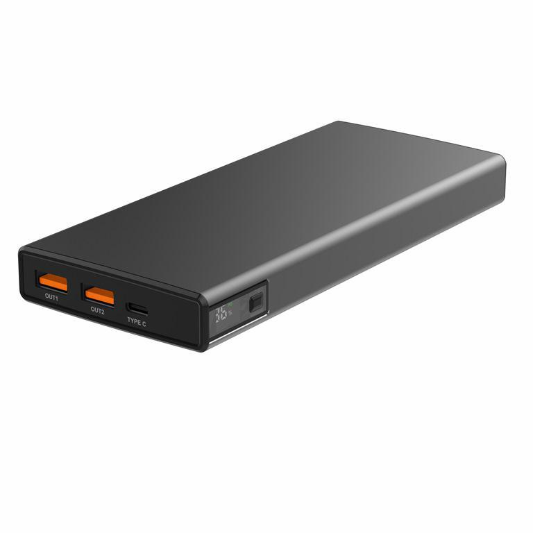 VIGGO DESIGN POWERBANK VIGGO PREMIUM 20.000 mAh PD 20W aluminium Czarny