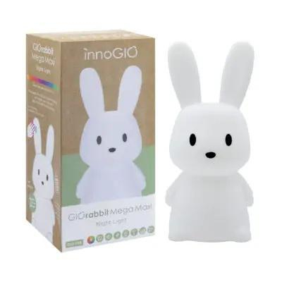 InnoGIO Lampka nocna dla dzieci królik bardzo duży GIOrabbit Mega Ma