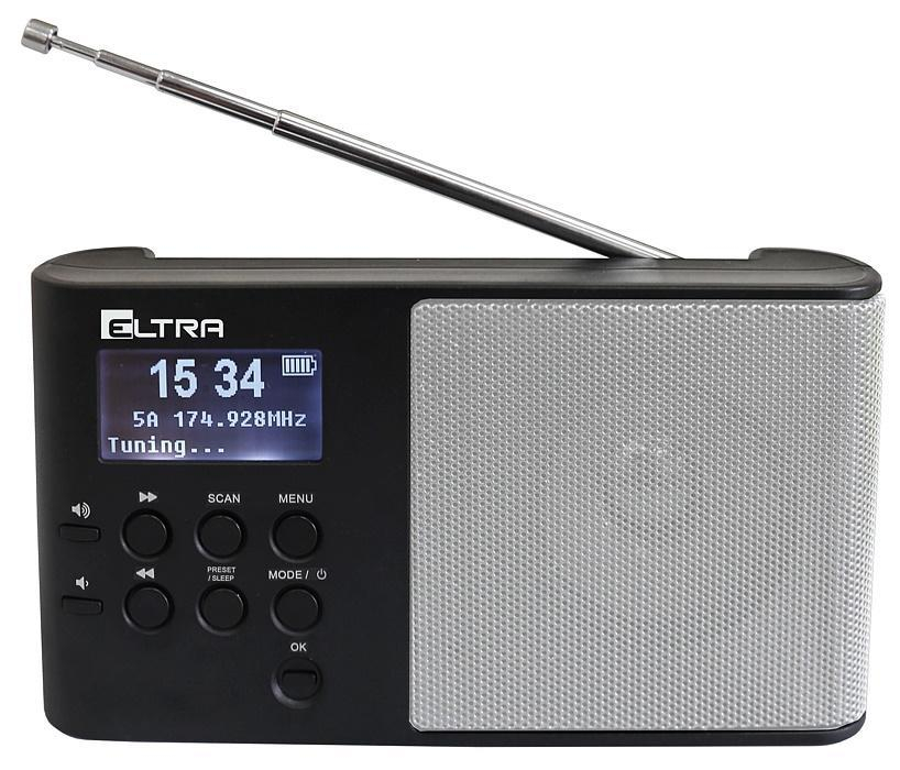 ELTRA RO ELTRA ULA DAB+ SREBRO + WYŚWIETLACZ LCD