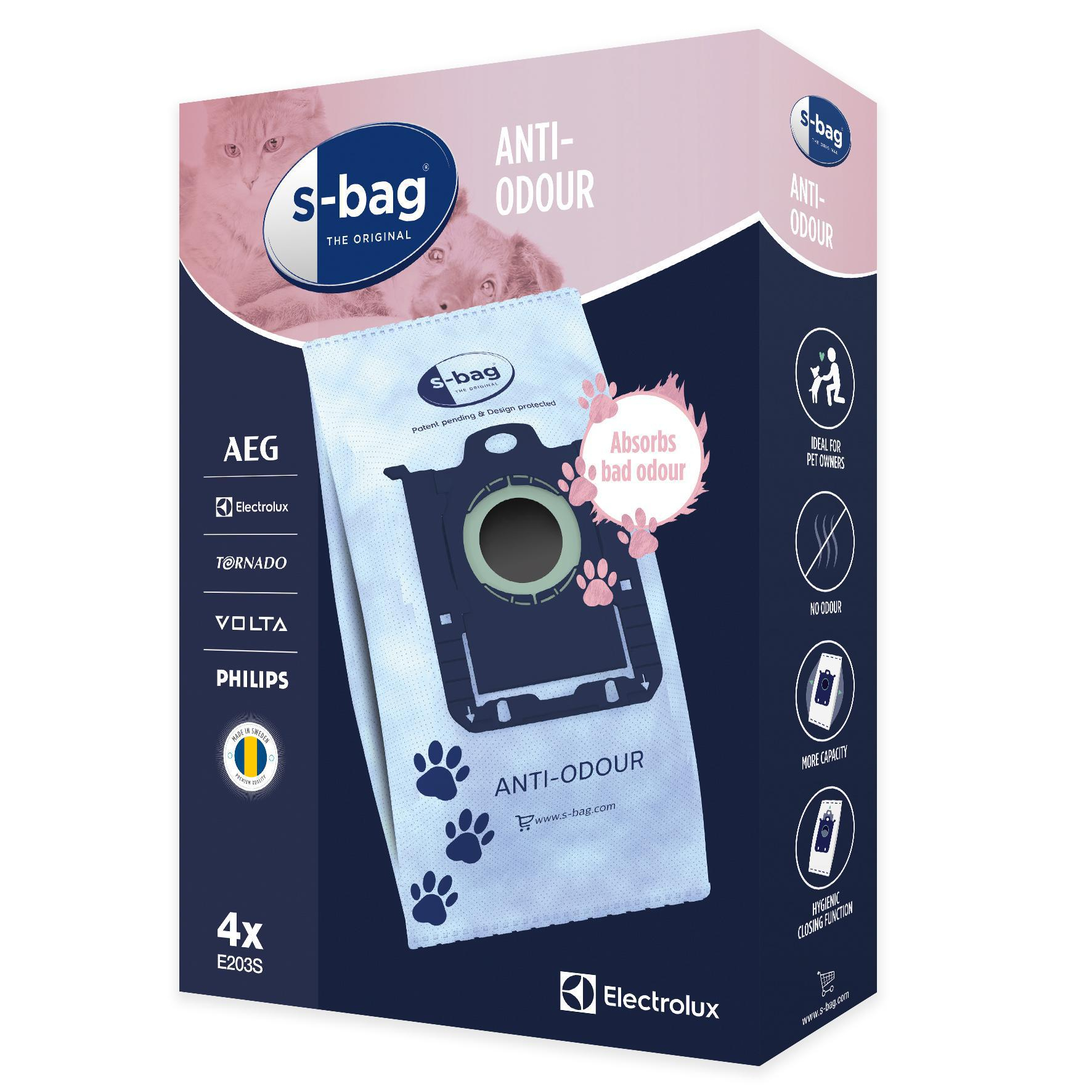 Electrolux WORKI S-BAG E203S ANTI-ODOUR
