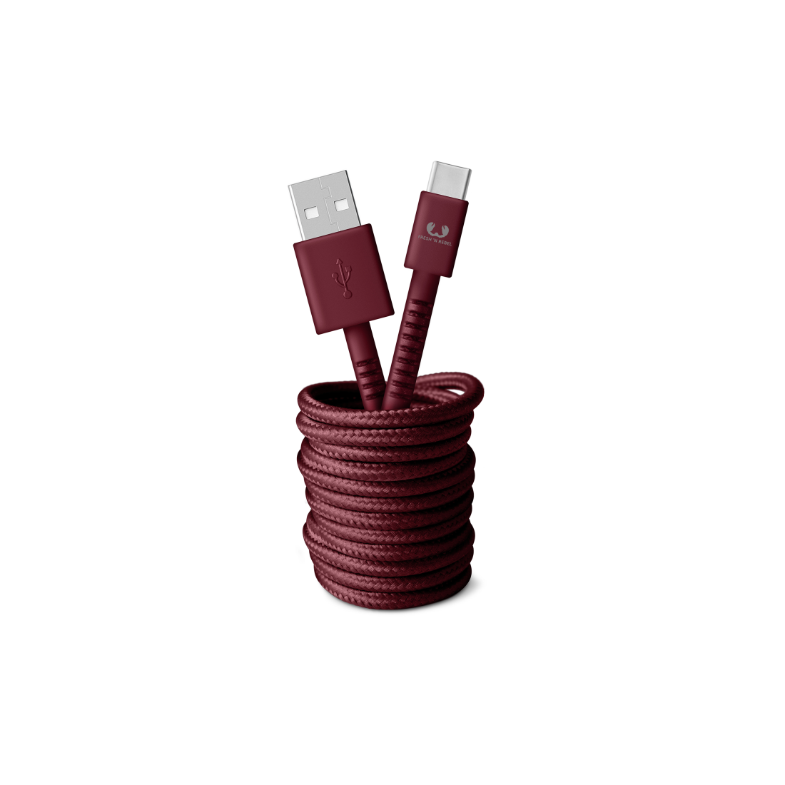 Fresh N Rebel Kabel USB - USB-C 3m Ruby Red