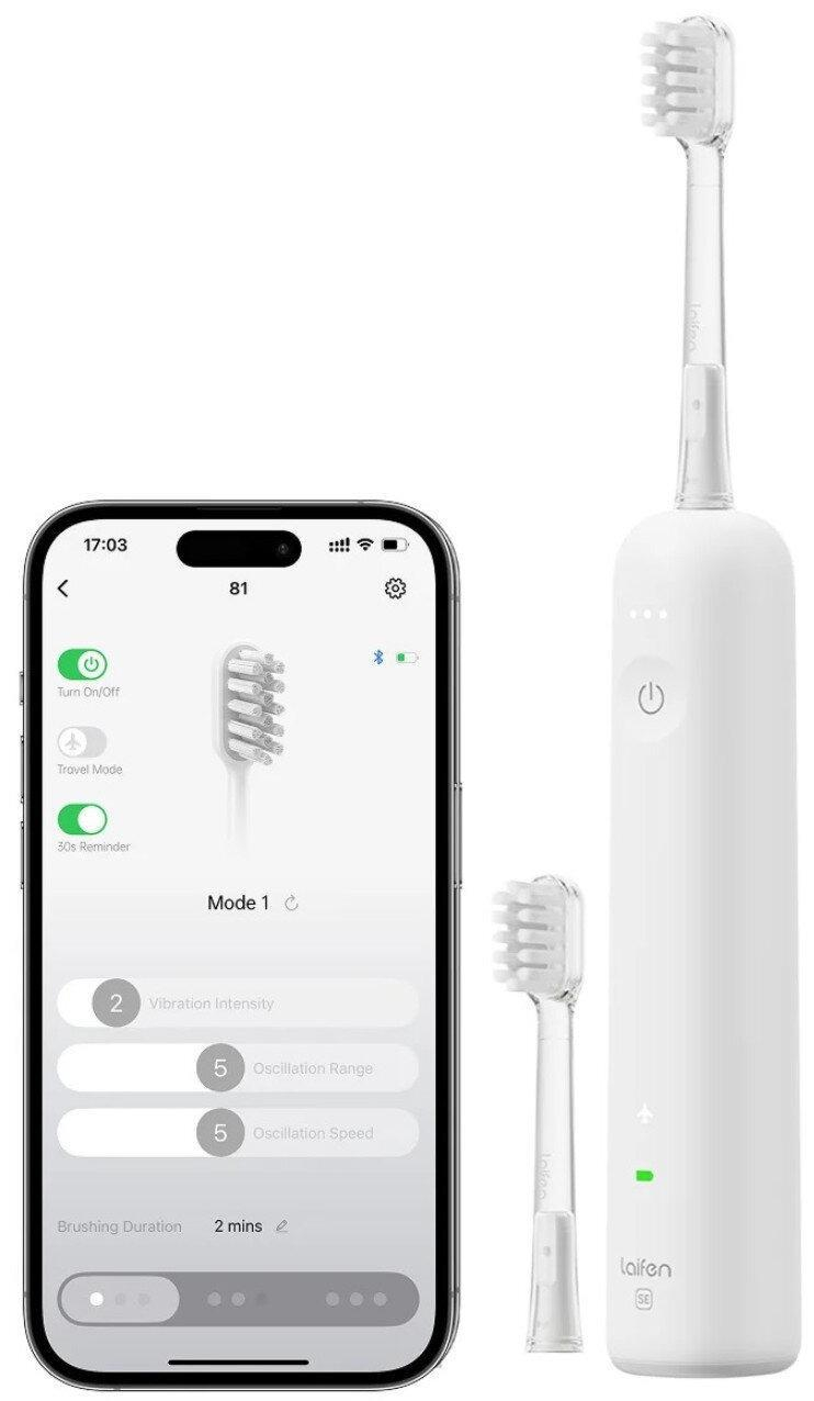 Laifen SZCZOTECZKA SONICZNA LAIFEN WAVE SE 1TB31-P BIAŁA