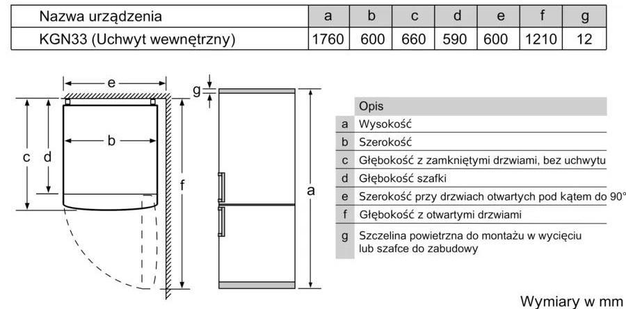 BOSCH LODÓWKA BOSCH KGN33NWEB - Elastyczne przechowywanie