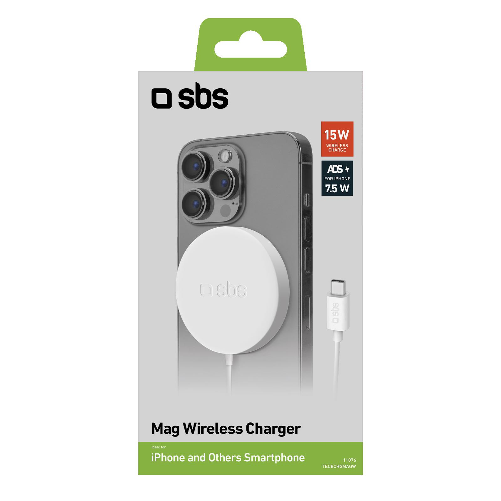 SBS MagSafe indukcyjna, 15W, biała